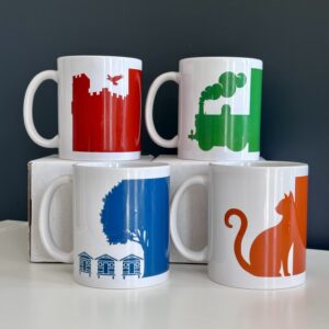 New Milton Mugs - Set of 4