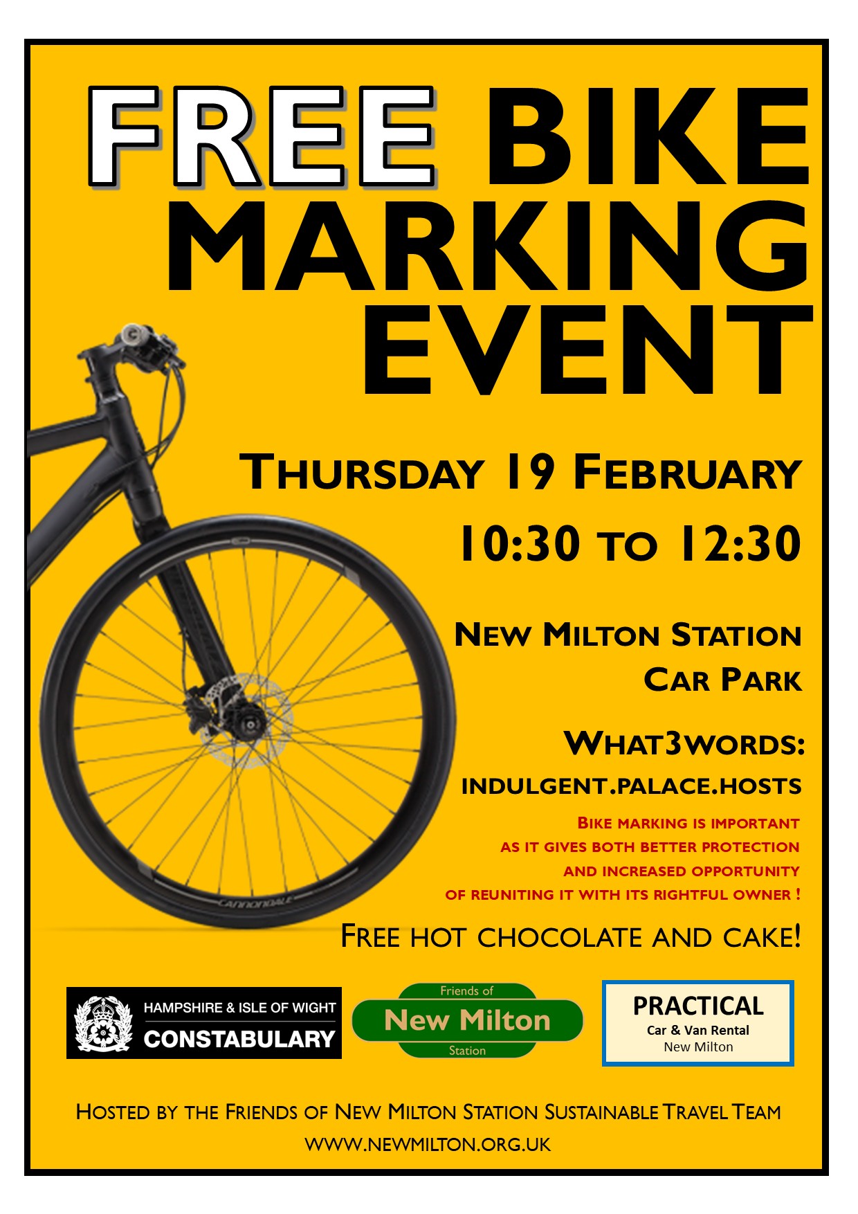 Our first bike marking event